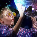 Kindertagsparty mit Disco